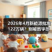 2026年4月新能源批发122万辆？别被数字忽悠了（图1）