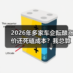 2026年多家车企酝酿涨价还死磕成本？我总算看明白了（图4）