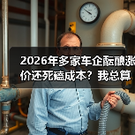 2026年多家车企酝酿涨价还死磕成本？我总算看明白了（图1）