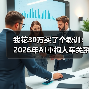 我花30万买了个教训：2026年AI重构人车关系汽车从代步工具变身智能助手（图4）