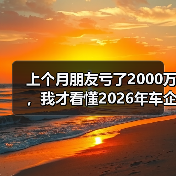 上个月朋友亏了2000万，我才看懂2026年车企竞争转向拼AI算力闭环和出海建厂布局（图3）
