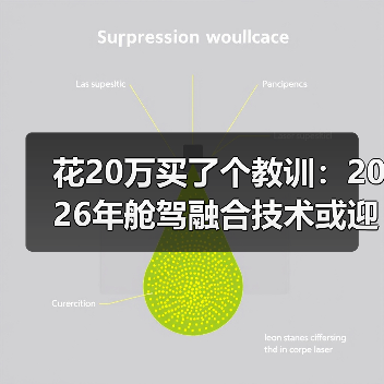 花20万买了个教训：2026年舱驾融合技术或迎来爆发增长元年（图1）