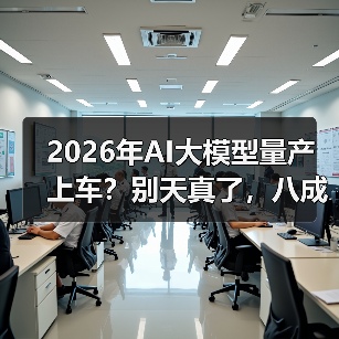 2026年AI大模型量产上车？别天真了，八成车企还摸不着门（图2）