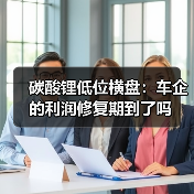 碳酸锂低位横盘：车企的利润修复期到了吗（图1）