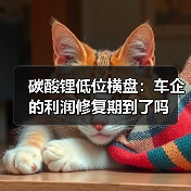 碳酸锂低位横盘：车企的利润修复期到了吗（图2）