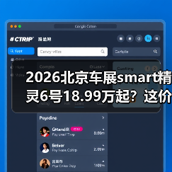 2026北京车展smart精灵6号18.99万起？这价格我服了（图4）