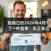 我自己在2026年4月干了一件蠢事：车企多品牌放量，吉利比亚迪长安为什么这么拼？（图2）