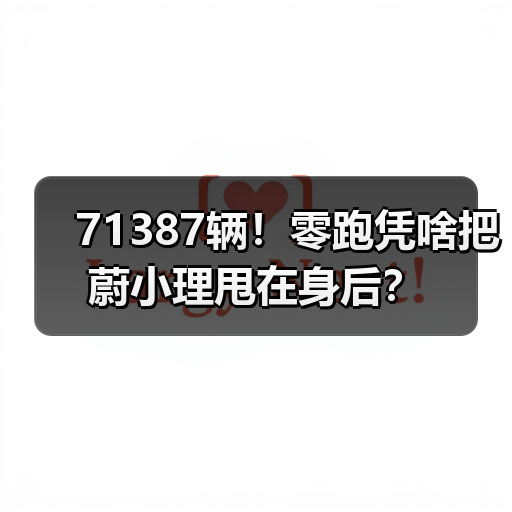 71387辆！零跑凭啥把蔚小理甩在身后？（图2）