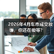 2026年4月车市成交放缓，你还在傻等？（图3）