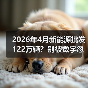 2026年4月新能源批发122万辆？别被数字忽悠了（图2）