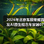 2026年北京车展荣威首发AI原生概念车家越07：一个值得琢磨的信号（图1）