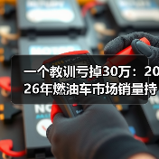一个教训亏掉30万：2026年燃油车市场销量持续下滑经销商库存压力位于警戒线（图4）