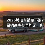 2026燃油车销量下滑？经销商库存早炸了，你还蒙在鼓里（图2）