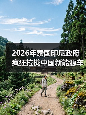 2026年泰国印尼政府疯狂拉拢中国新能源车企?你还在看热闹?(图4) 2026年泰国印尼政府疯狂拉拢中国新能源车企?你还在看热闹?(图4)