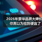 2026年豪华品牌大降价,你真以为捡到便宜了?(图1) 2026年豪华品牌大降价,你真以为捡到便宜了?(图1)