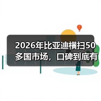 2026年比亚迪横扫50多国市场,口碑到底有多炸?(图1) 2026年比亚迪横扫50多国市场,口碑到底有多炸?(图1)