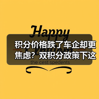 积分价格跌了车企却更焦虑?双积分政策下这些车企压力山大(图3) 积分价格跌了车企却更焦虑?双积分政策下这些车企压力山大(图3)