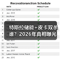 特斯拉储能+皮卡双杀谁?2026年真相曝光(图3) 特斯拉储能+皮卡双杀谁?2026年真相曝光(图3)