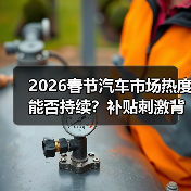 2026春节汽车市场热度能否持续？补贴刺激背后真相（图2）