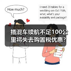 插混车续航不足100公里将失去购置税优惠？2026年如何选车不踩雷（图1）
