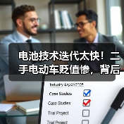 电池技术迭代太快!二手电动车贬值惨,背后真相曝光(图1) 电池技术迭代太快!二手电动车贬值惨,背后真相曝光(图1)