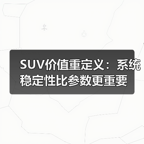 SUV价值重定义:系统稳定性比参数更重要(图2) SUV价值重定义:系统稳定性比参数更重要(图2)