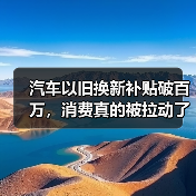 汽车以旧换新补贴破百万,消费真的被拉动了吗?(图4) 汽车以旧换新补贴破百万,消费真的被拉动了吗?(图4)