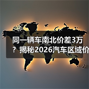 同一辆车南北价差3万?揭秘2026汽车区域价格差异真相(图4) 同一辆车南北价差3万?揭秘2026汽车区域价格差异真相(图4)