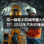 同一辆车不同城市差2.8万？2026年汽车价格差异背后的真相（图3）