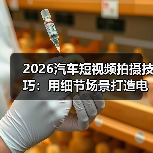 2026汽车短视频拍摄技巧:用细节场景打造电影感试驾体验 2026汽车短视频拍摄技巧:用细节场景打造电影感试驾体验