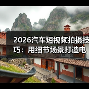 2026汽车短视频拍摄技巧:用细节场景打造电影感试驾体验(图4) 2026汽车短视频拍摄技巧:用细节场景打造电影感试驾体验(图4)