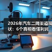 2026年汽车二网渠道现状:6个真相看懂利润、风险与新机会 2026年汽车二网渠道现状:6个真相看懂利润、风险与新机会