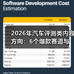 2026年汽车评测类内容方向:6个爆款赛道与可复制的增长打法 2026年汽车评测类内容方向:6个爆款赛道与可复制的增长打法