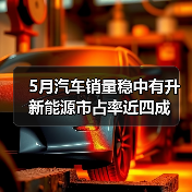 5月汽车销量稳中有升 新能源市占率近四成(图2) 5月汽车销量稳中有升 新能源市占率近四成(图2)