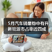 5月汽车销量稳中有升 新能源市占率近四成 5月汽车销量稳中有升 新能源市占率近四成