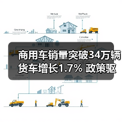 商用车销量突破34万辆 货车增长1.7% 政策驱动市场增长(图2) 商用车销量突破34万辆 货车增长1.7% 政策驱动市场增长(图2)