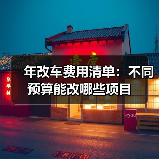 年改车费用清单：不同预算能改哪些项目