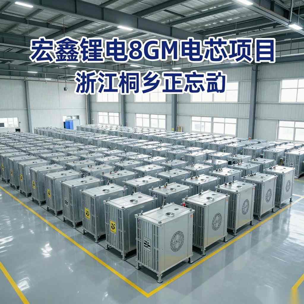 宏鑫锂电8GWh电芯项目于浙江桐乡启动！