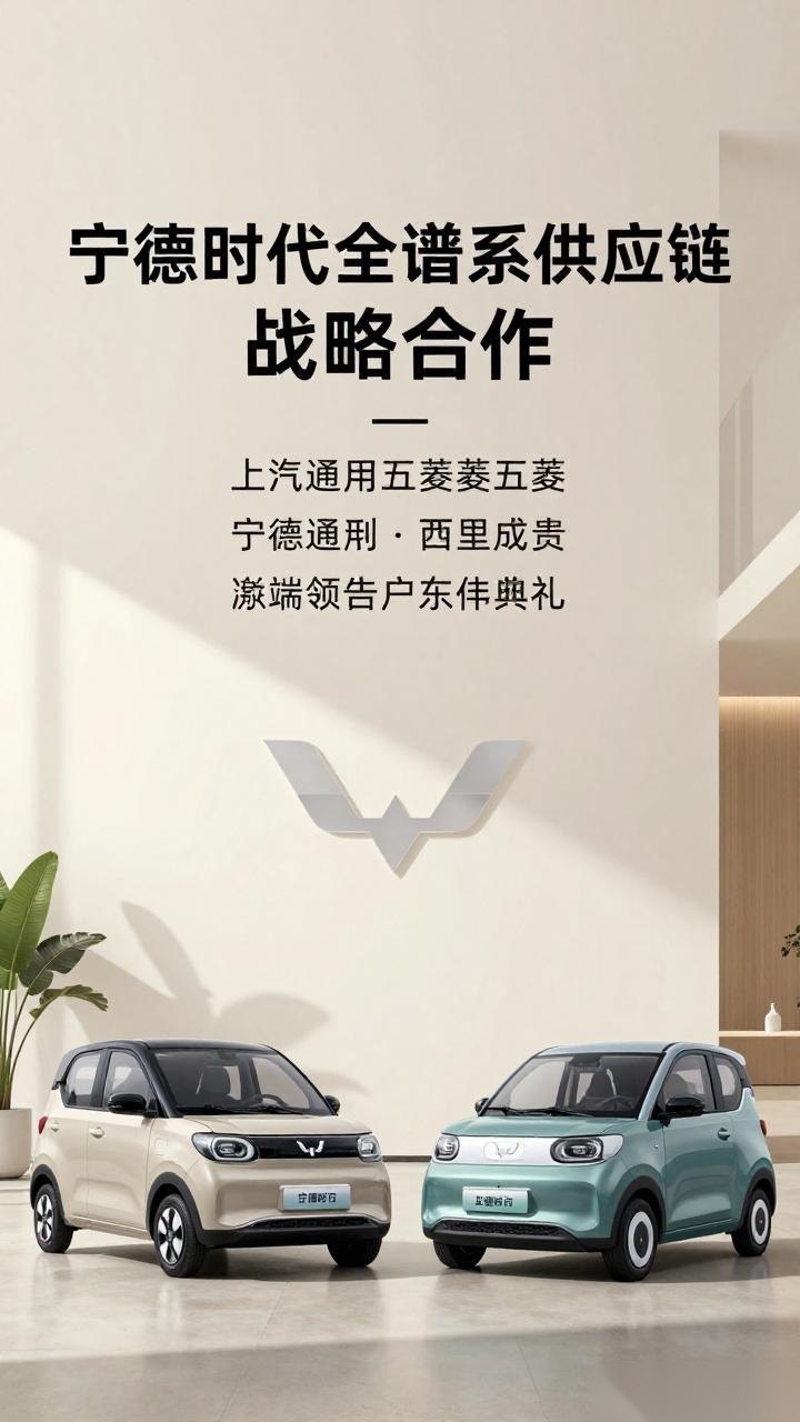 全谱系供应！上汽通用五菱与宁德时代达成战略合作