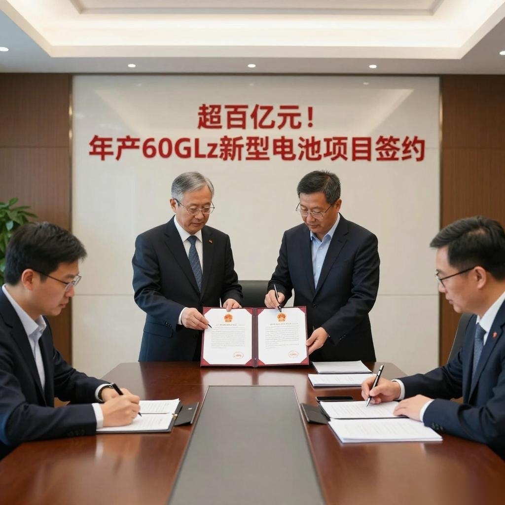 超百亿元！年产60GWh新型电池项目签约浙江嘉兴