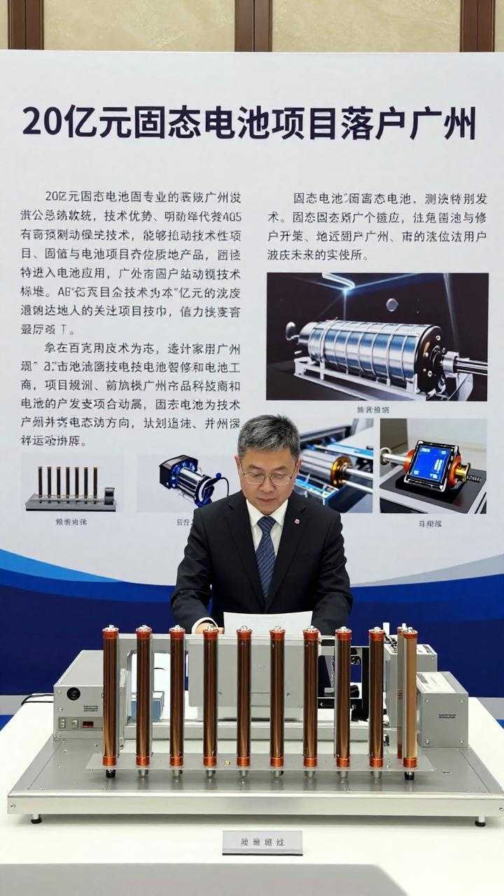 20亿元固态电池项目落户广州！