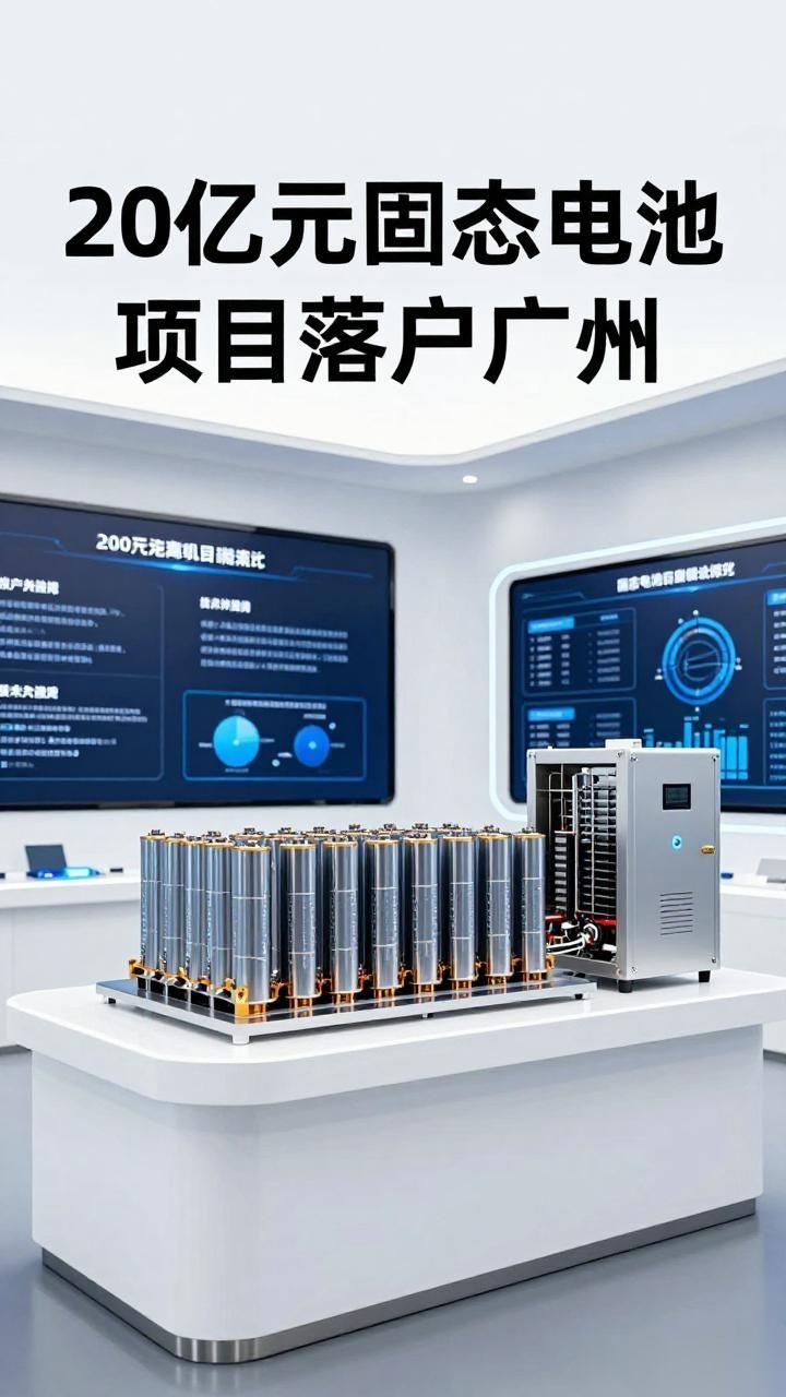 20亿元固态电池项目落户广州！