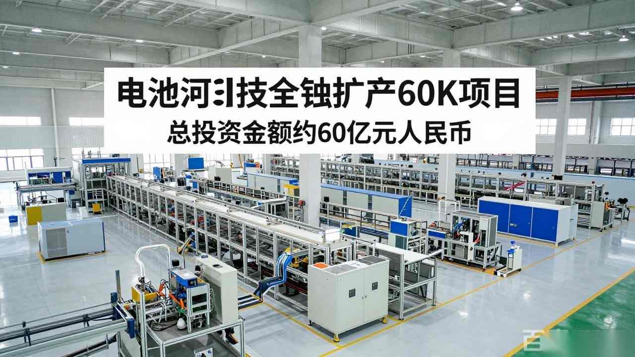 总投资约60亿元！电池巨头再扩产60GWh